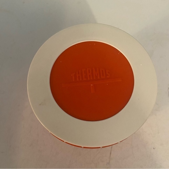 Vintage  orange coloured Thermos insulated jar - Picture 4 of 13